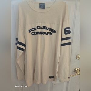 Ralph Lauren Polo Jeans Company Beige Long Sleeve Shirt
